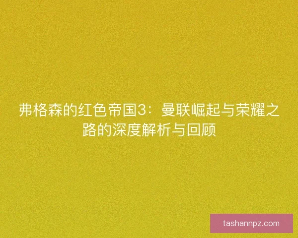 弗格森的红色帝国3：曼联崛起与荣耀之路的深度解析与回顾